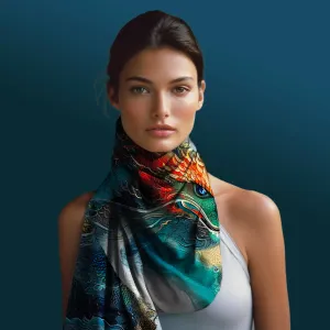 Dragon Power Pure Silk Scarf