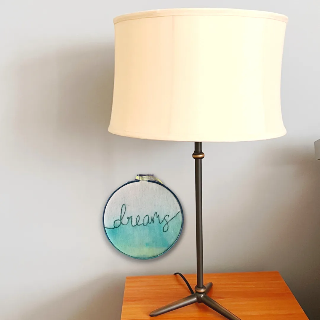 dreams - single word hoop art