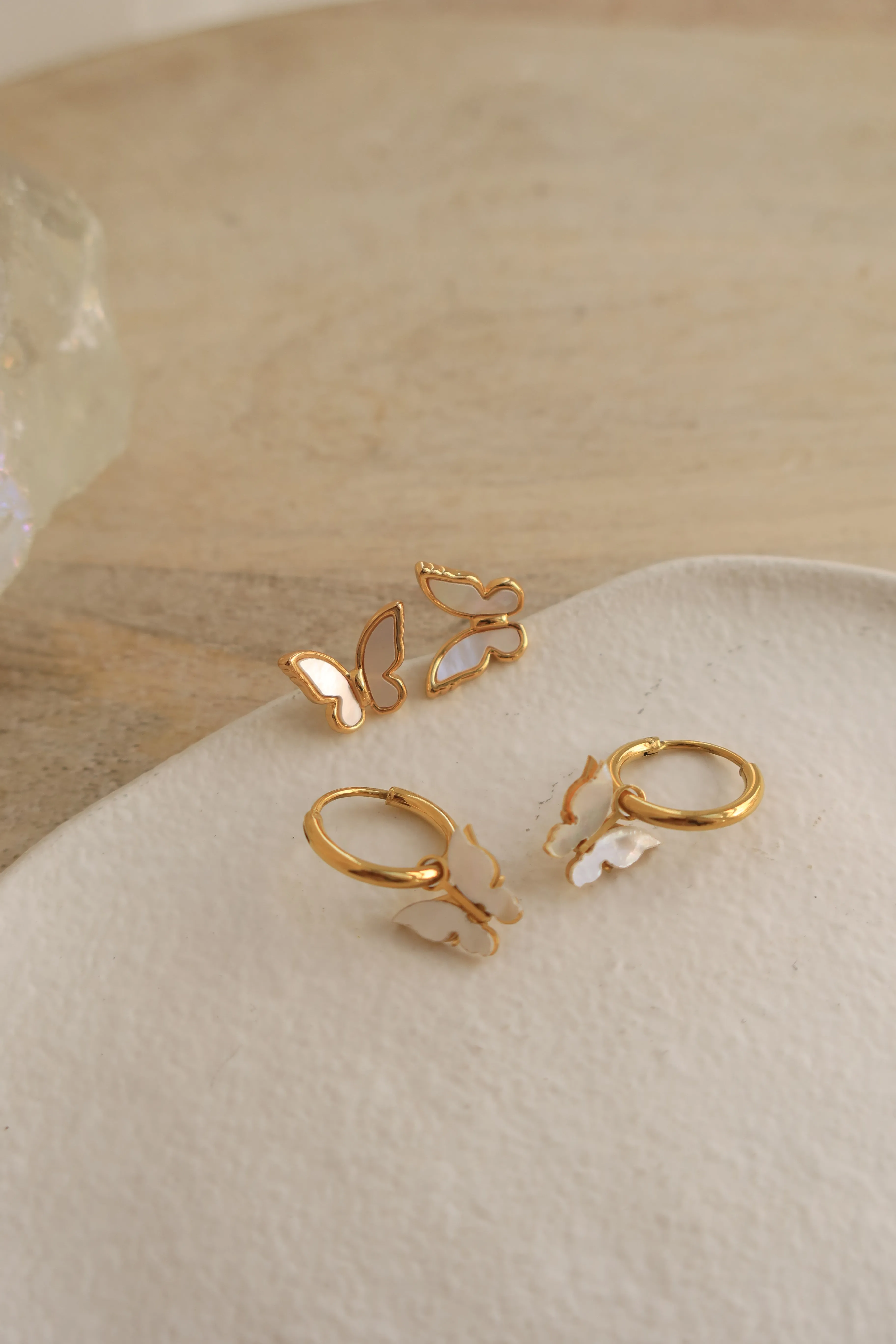 Dreamy Butterfly Hoops