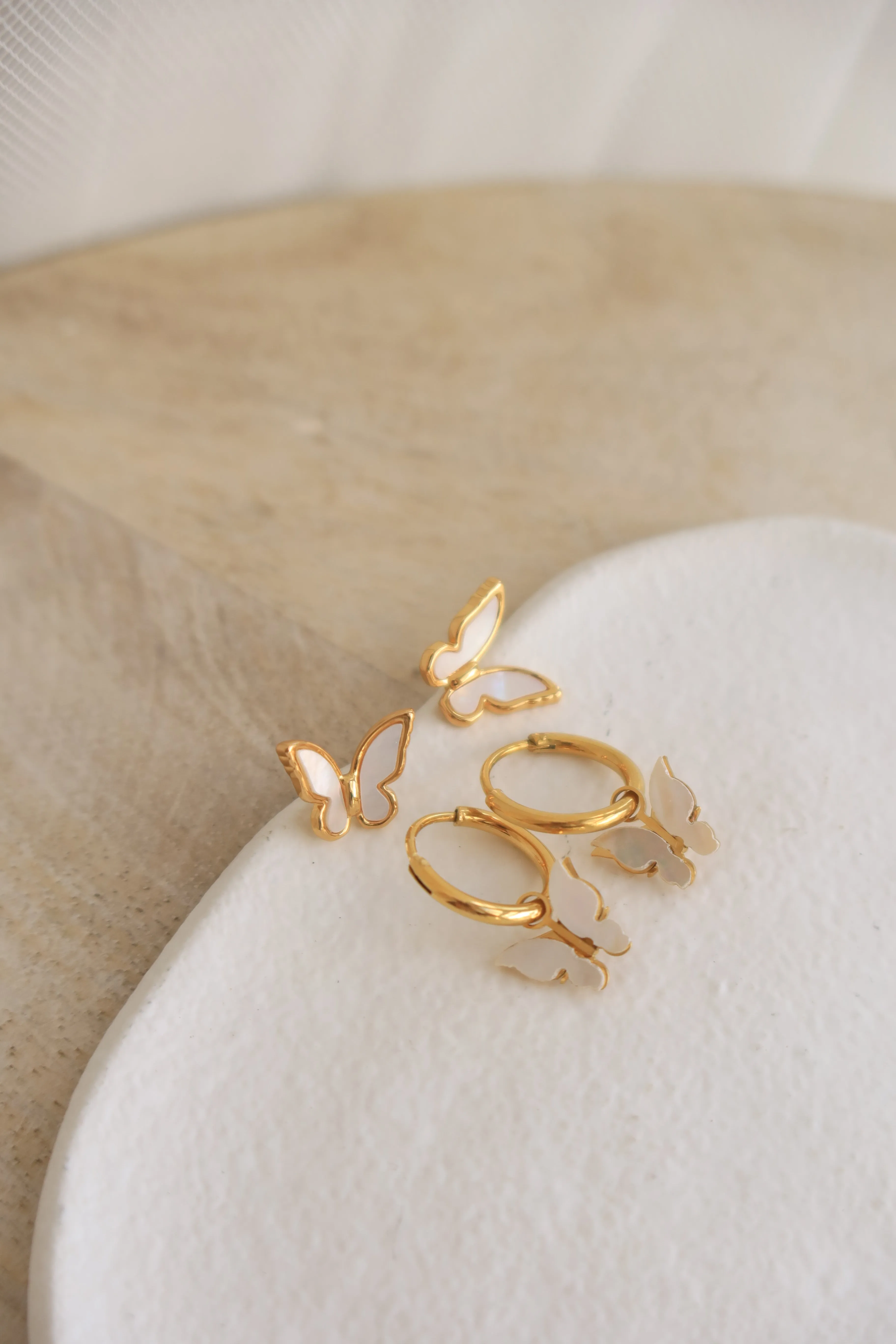 Dreamy Butterfly Hoops