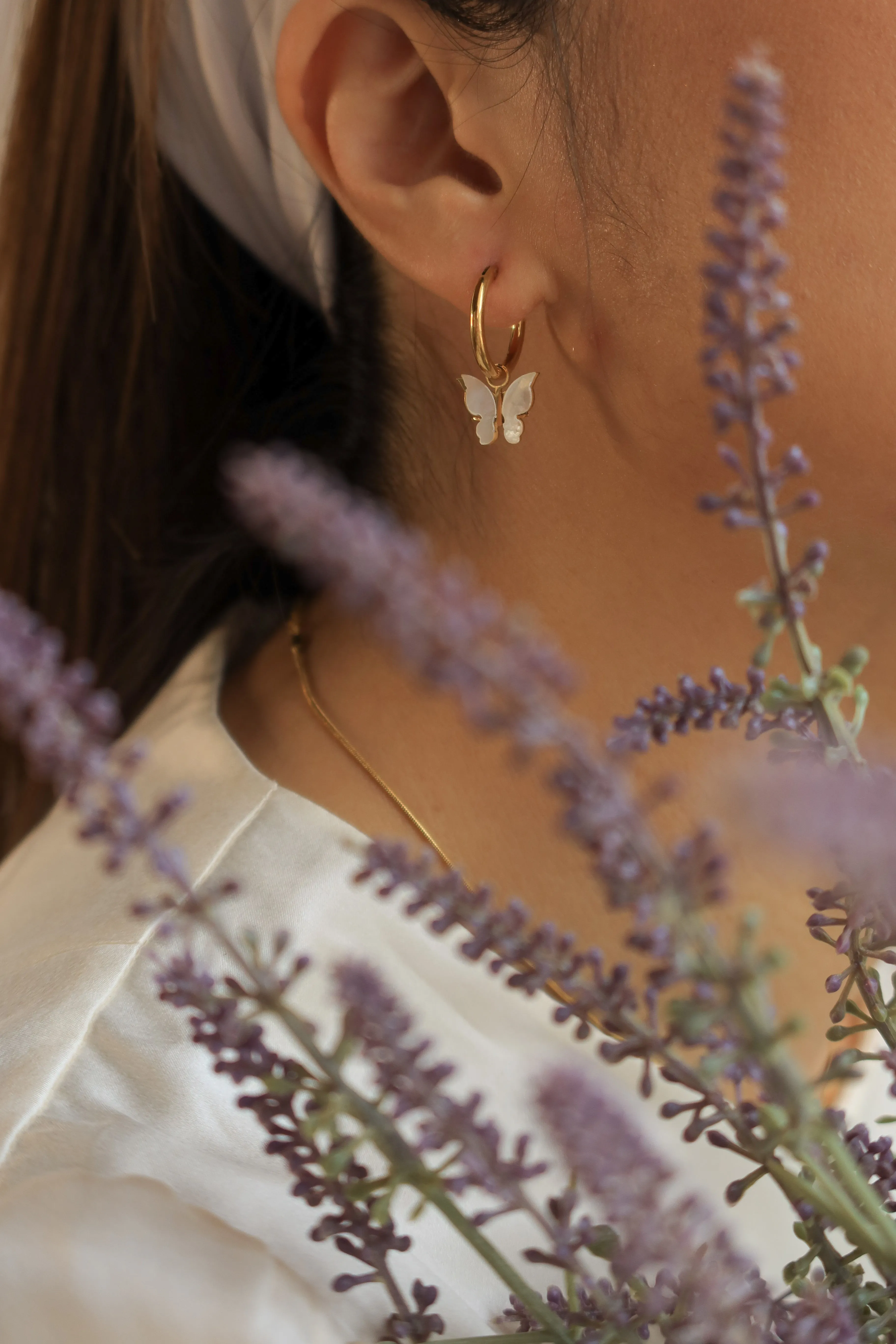 Dreamy Butterfly Hoops