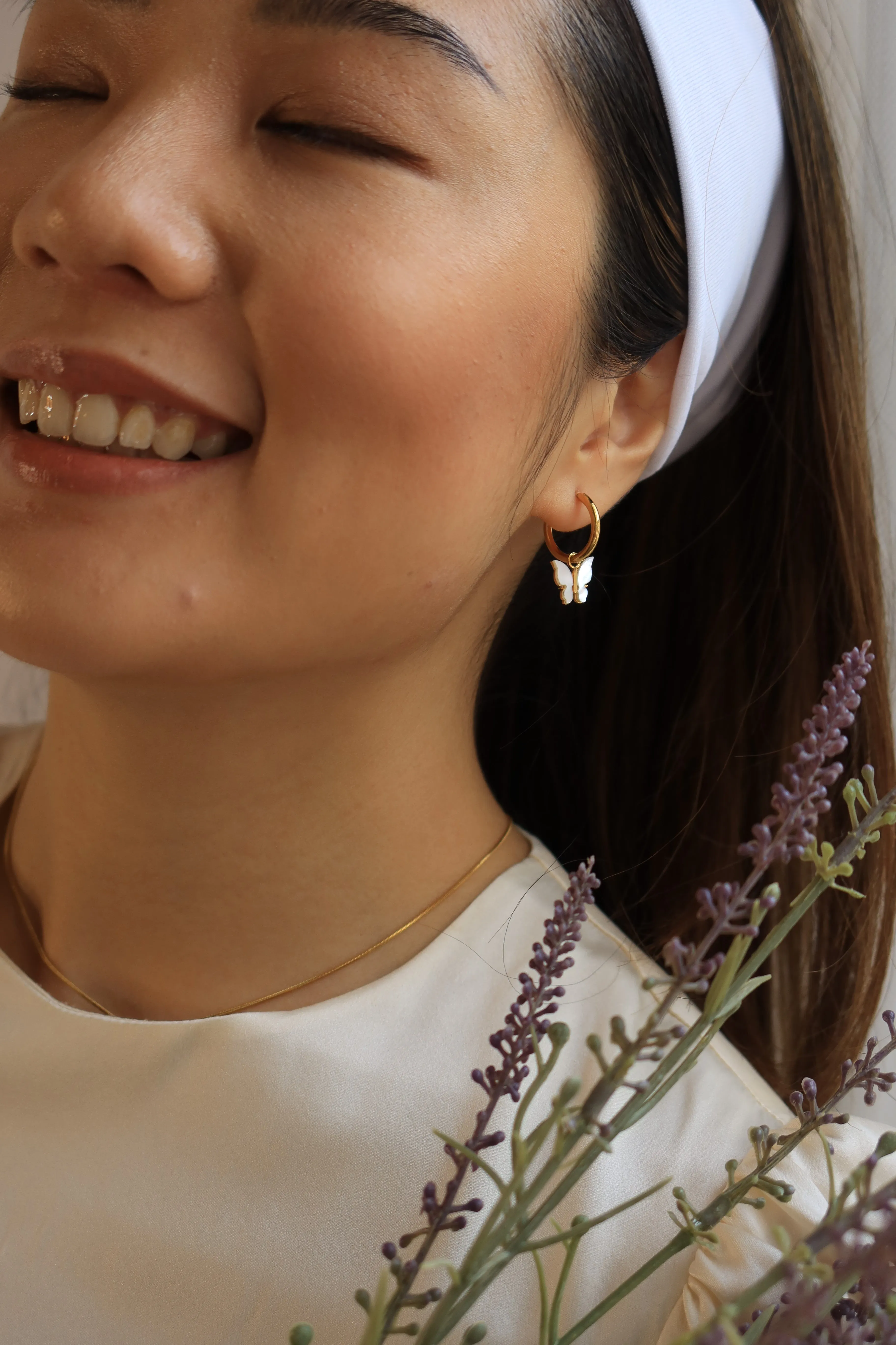 Dreamy Butterfly Hoops