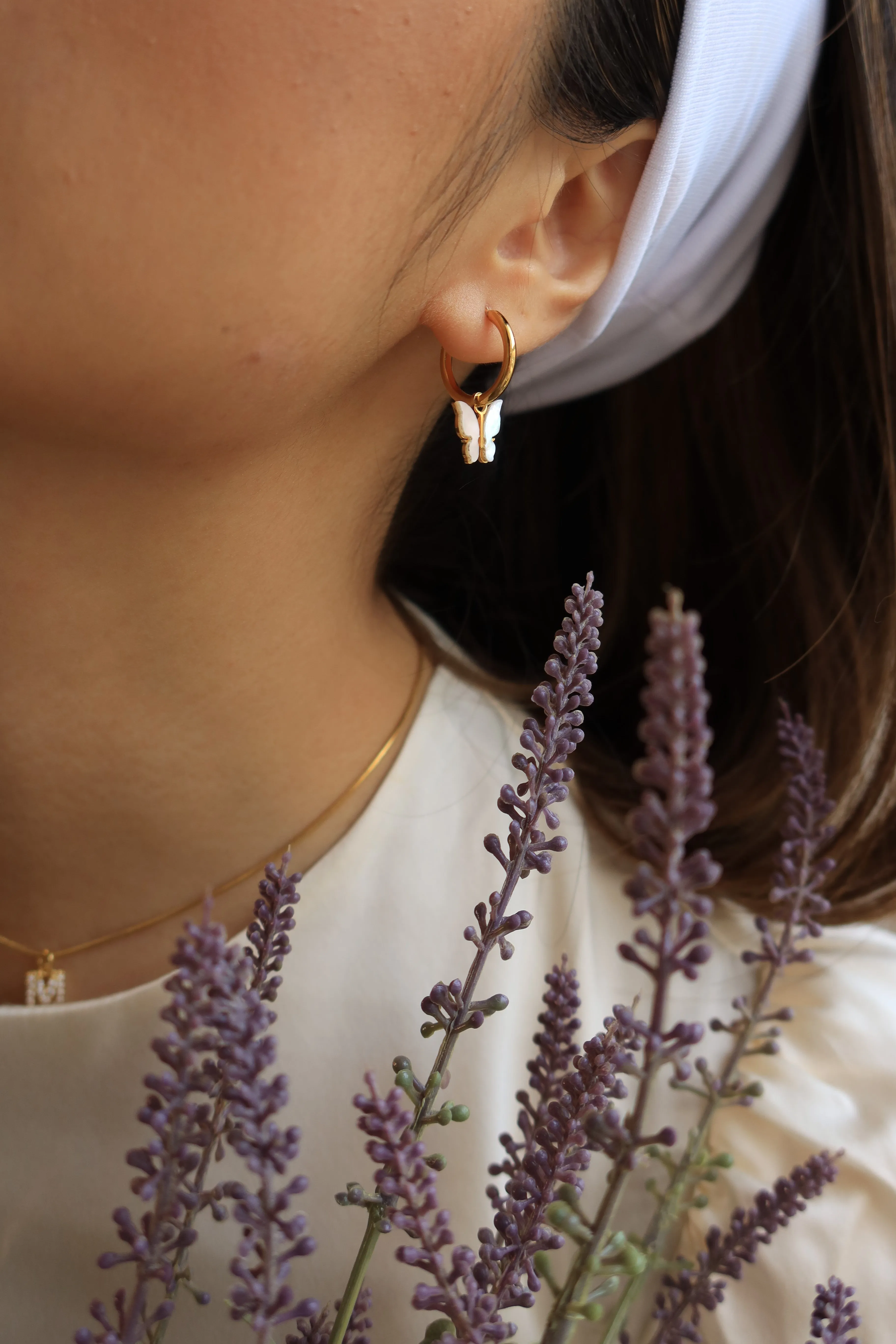 Dreamy Butterfly Hoops