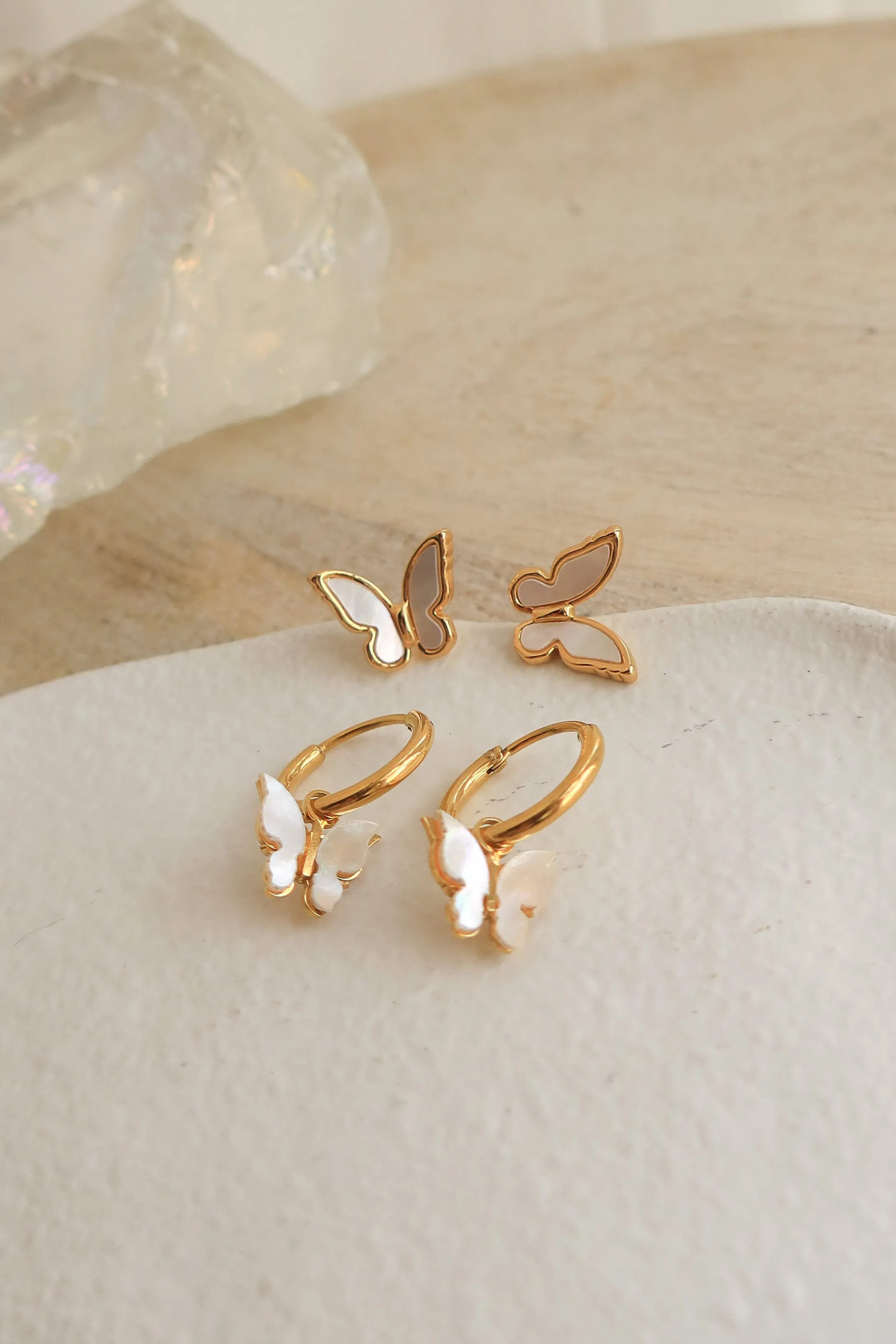 Dreamy Butterfly Hoops