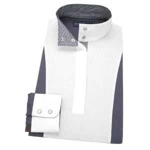 Essex Classics Ladies Dark Grey Luna Performance Houndstooth Show Shirt