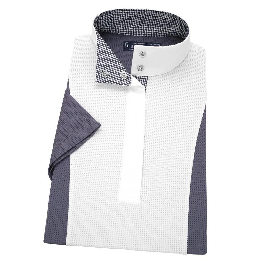 Essex Classics Ladies Luna Performance Houndstooth Short Sleeve Show Shirt