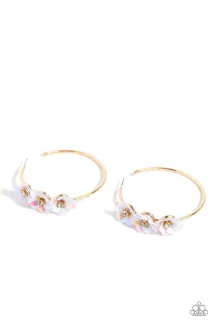 Ethereal Embellishment - Gold Hoop Earring