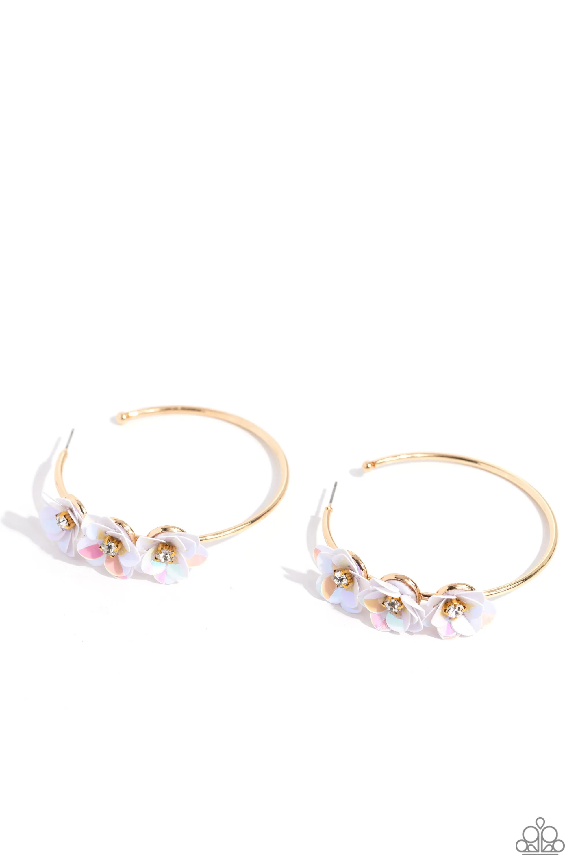 Ethereal Embellishment - Gold Hoop Earring