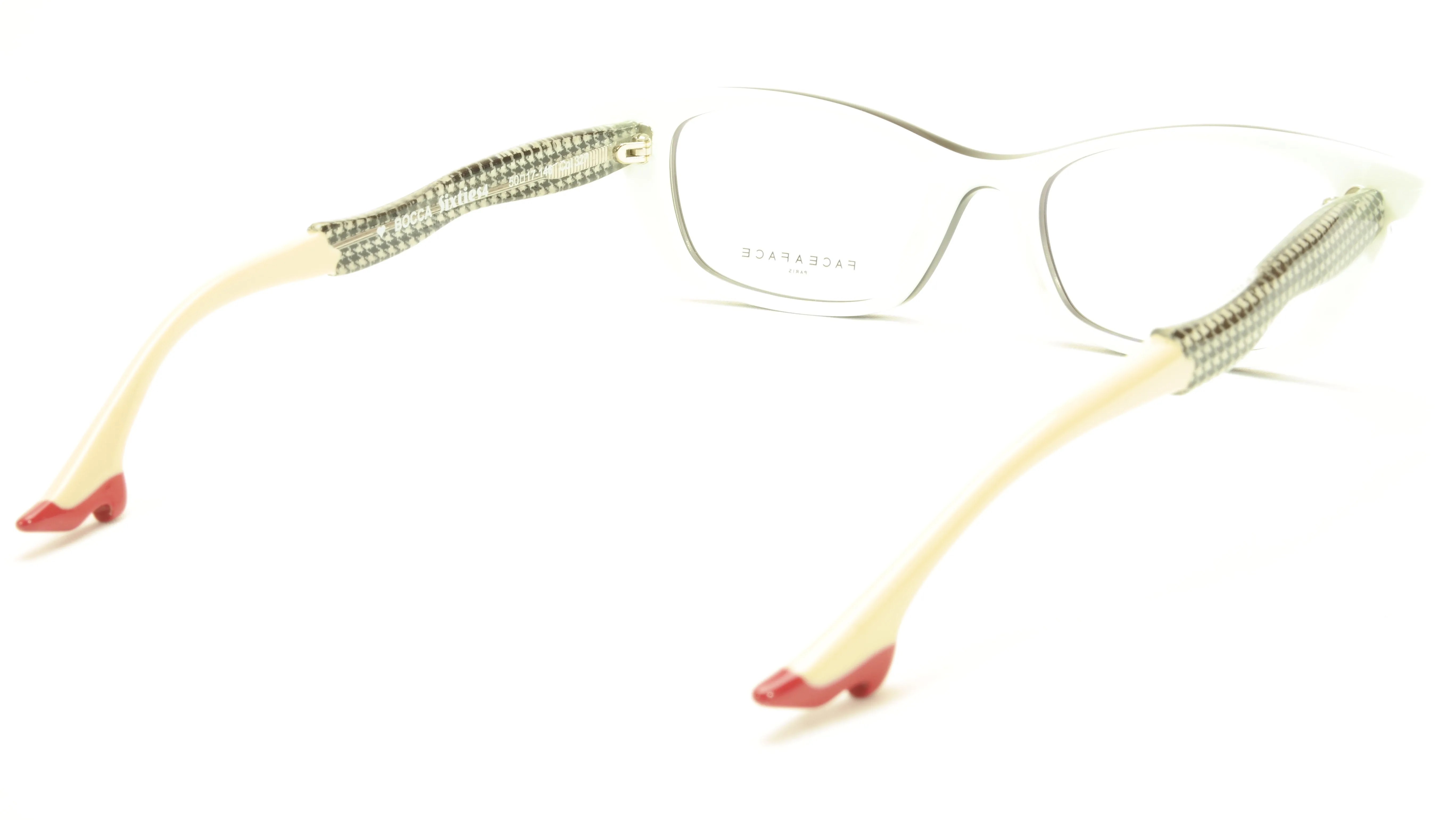 Face A Face Bocca Sixties Dark Mauve Houndstooth Eyewear