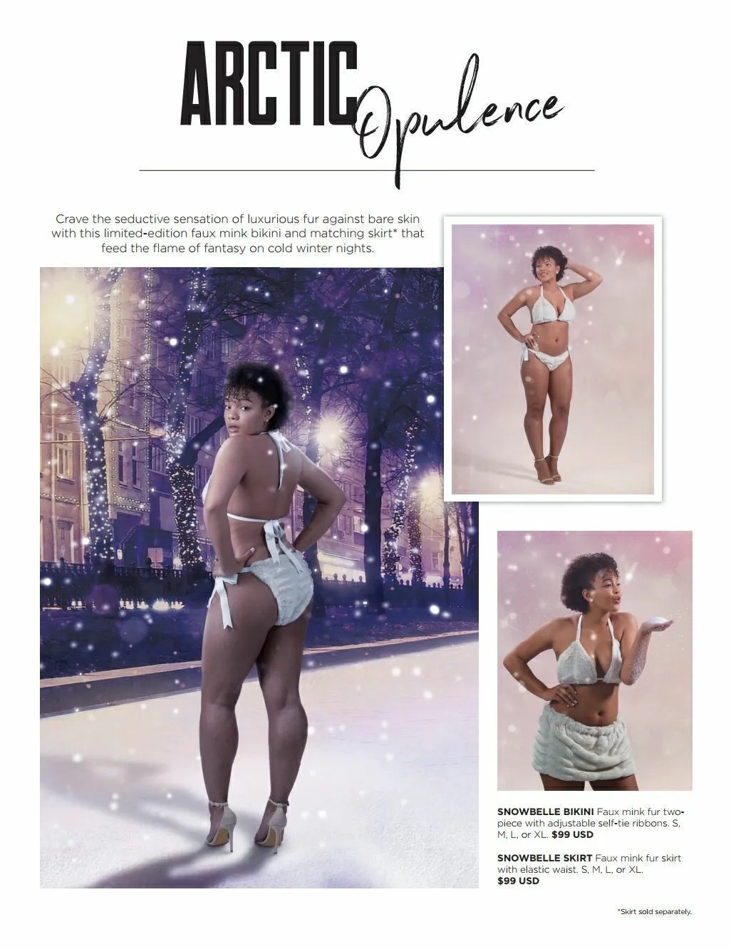 Faux Fur Bikini