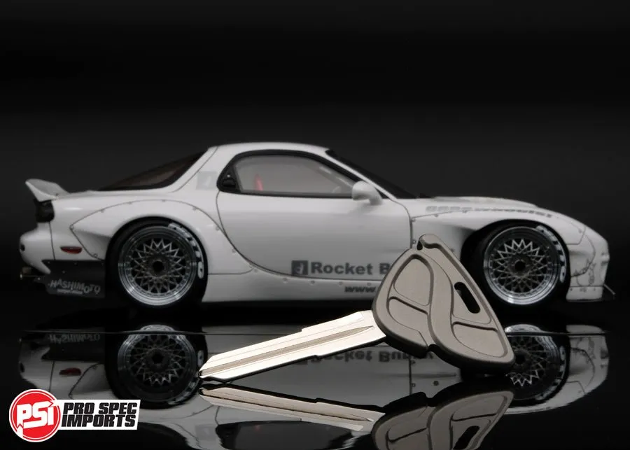 FD3S RX7 Key Blank - Frosted Titanium GR6