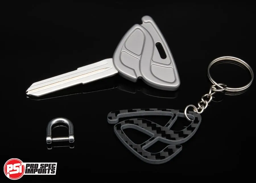 FD3S RX7 Key Blank - Frosted Titanium GR6