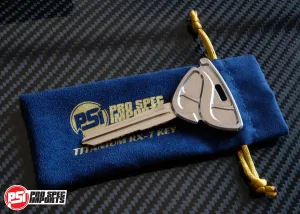 FD3S RX7 Key Blank - Machine Finish Titanium GR6