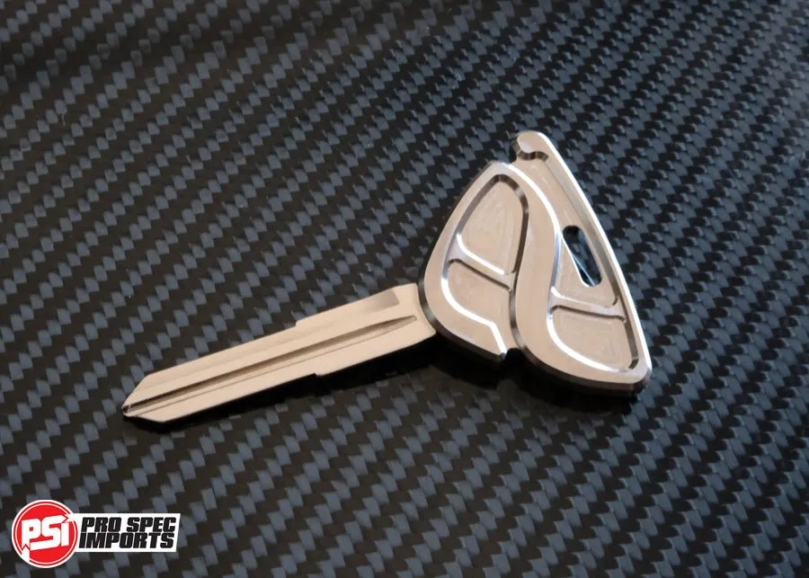 FD3S RX7 Key Blank - Machine Finish Titanium GR6