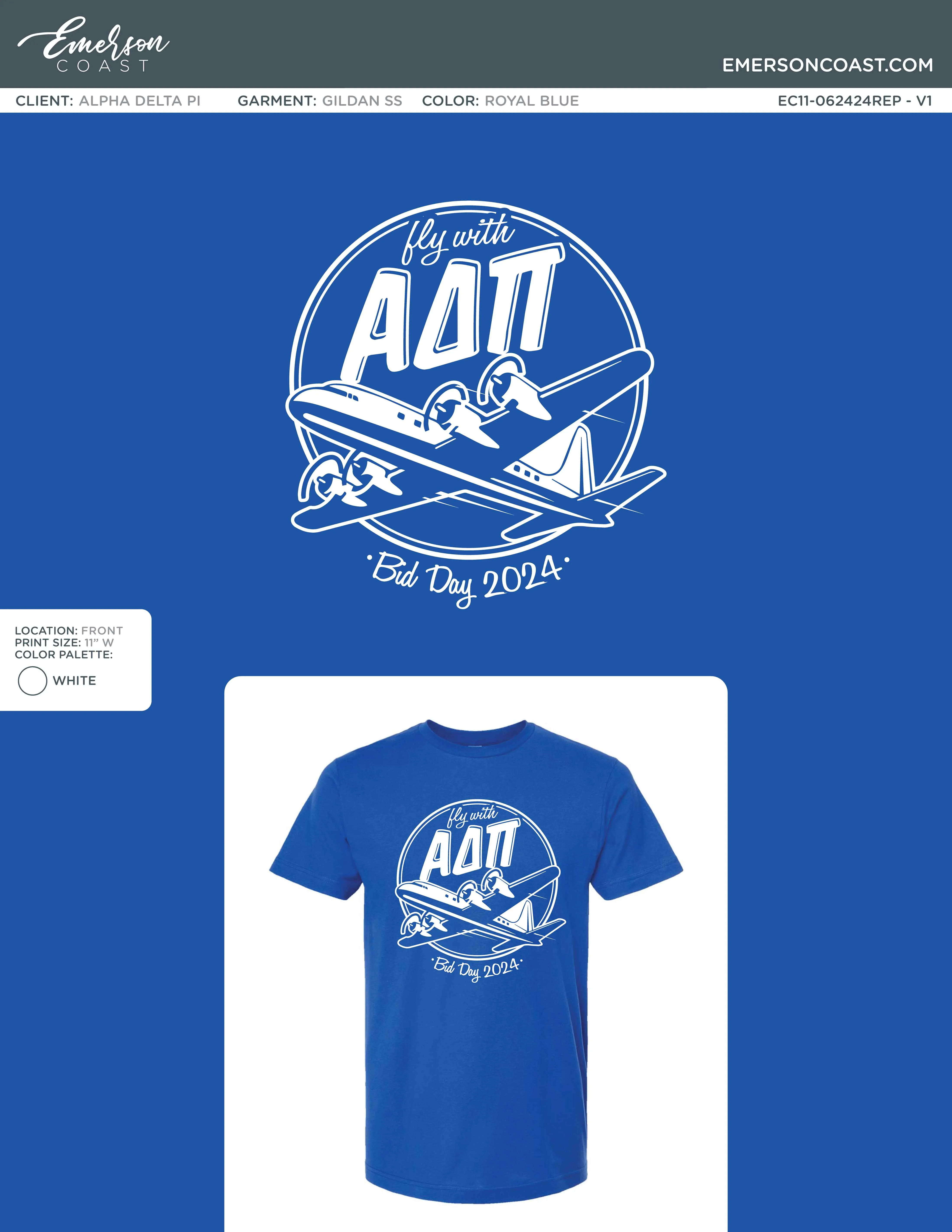 Fly First and Finest Bid Day Design