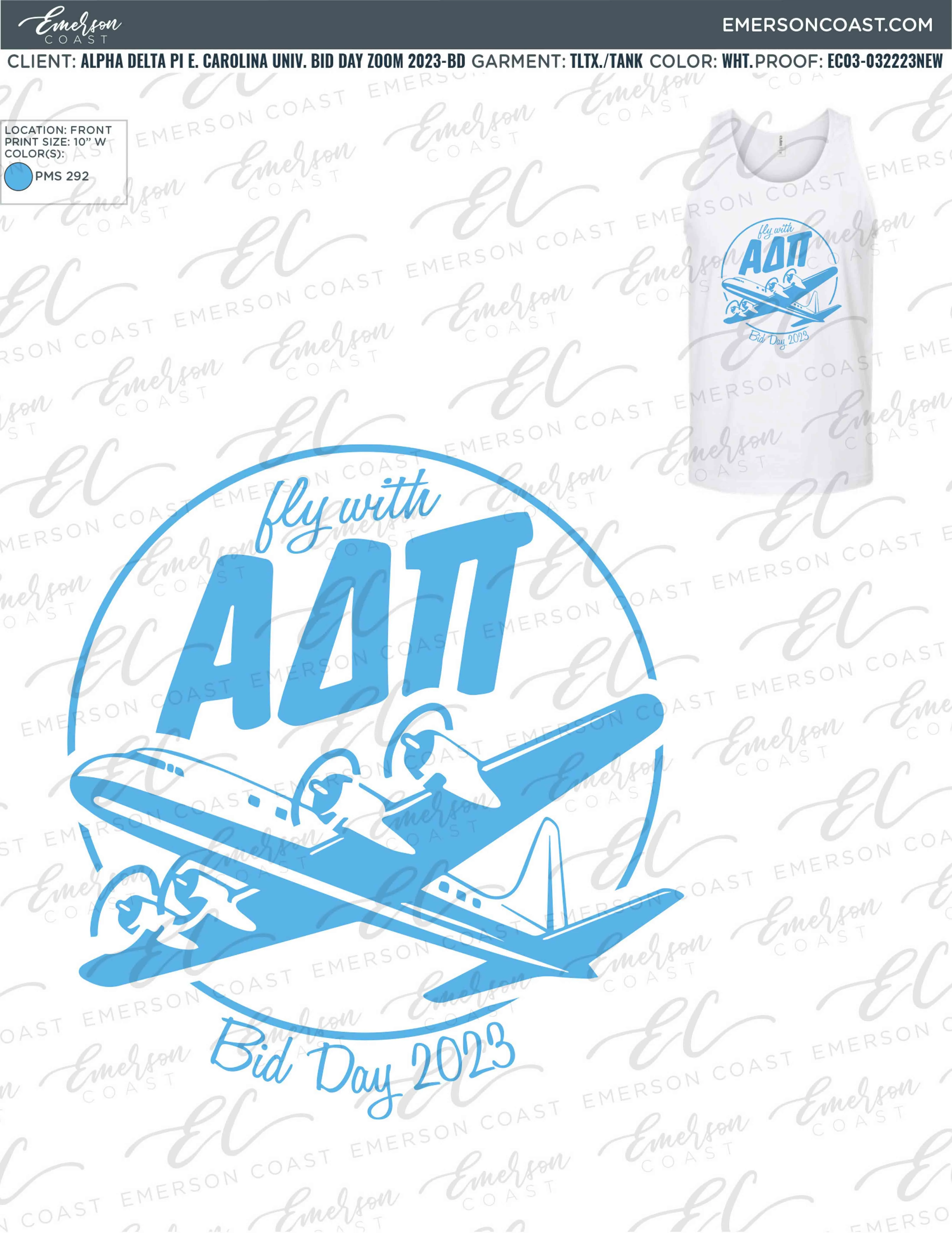 Fly First and Finest Bid Day Design