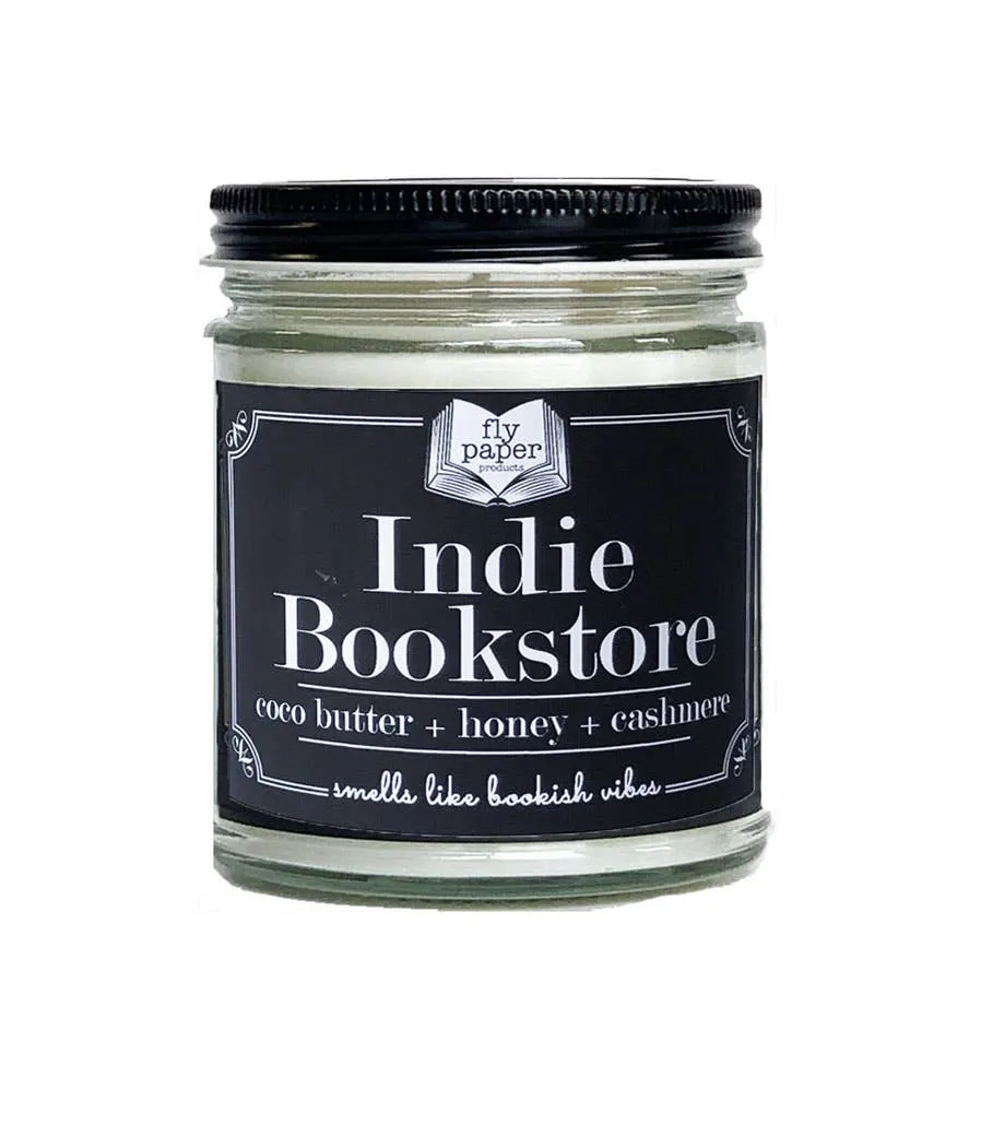 Fly Paper Products - Indie Bookstore 9oz Soy Candle Contest Winner