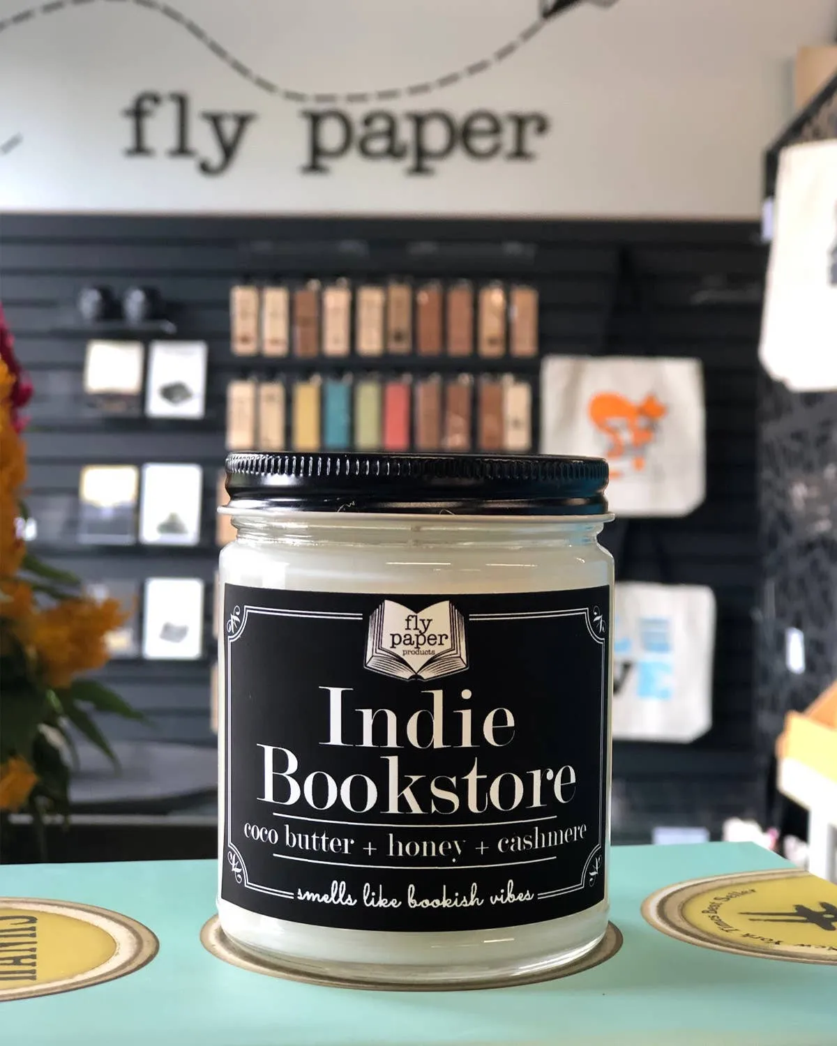 Fly Paper Products - Indie Bookstore 9oz Soy Candle Contest Winner
