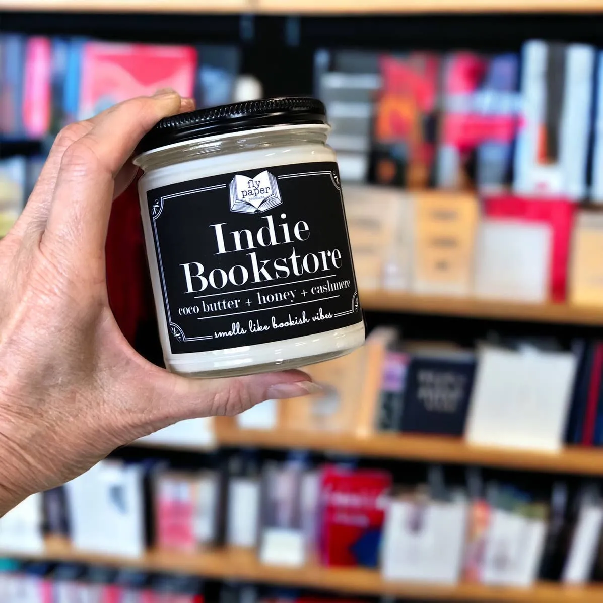 Fly Paper Products - Indie Bookstore 9oz Soy Candle Contest Winner