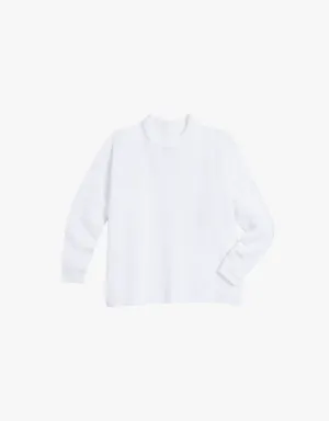 Frank & Eileen Montecito Sweater in White (Italian Cotton Knit)