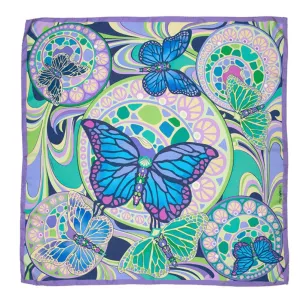 Frey Wille Mucha Papillon Poese Green Scarf