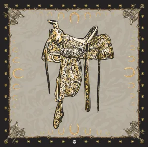 Fringe Scarves Taupe Saddle Up Scarf