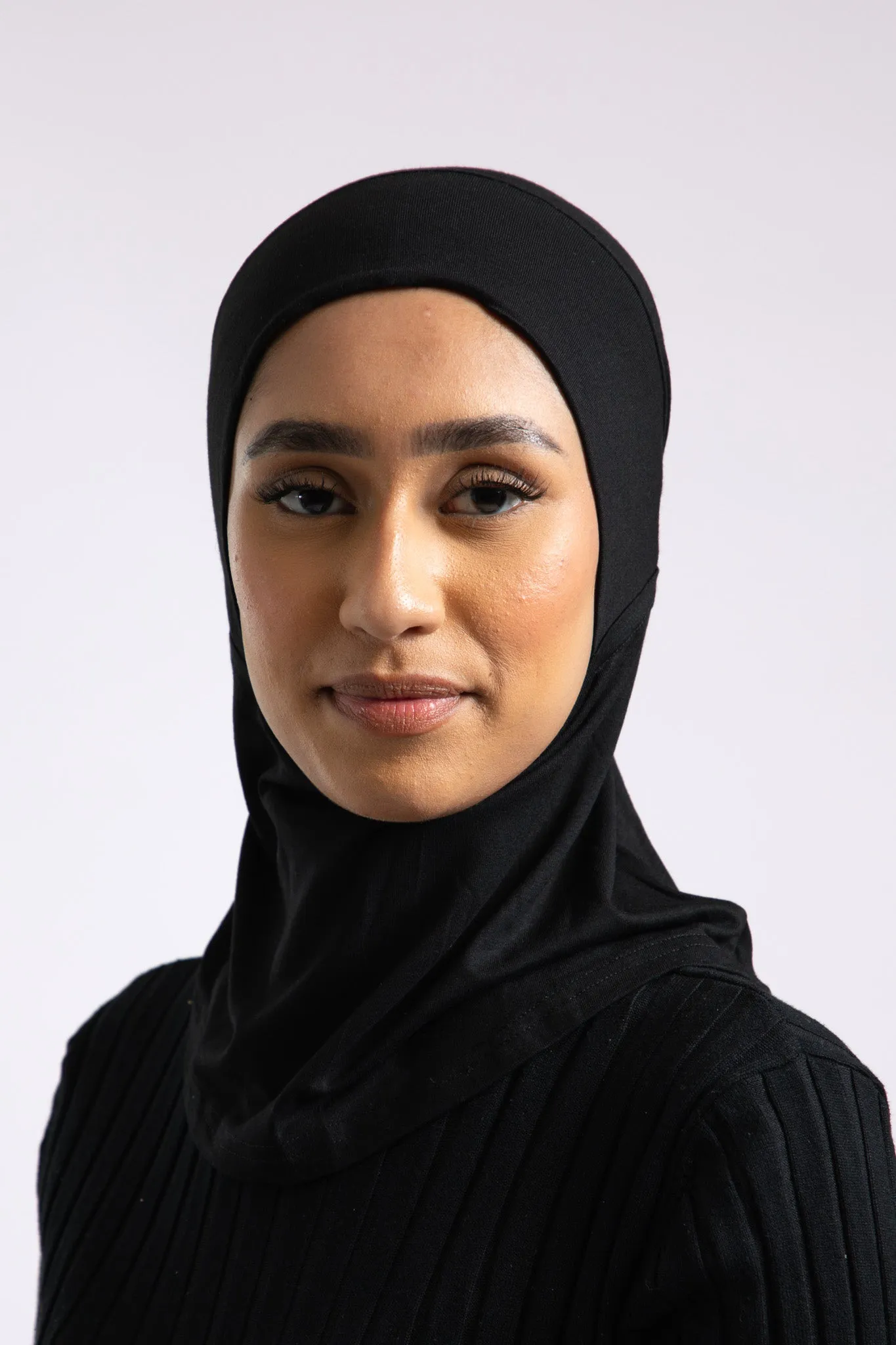 Full Coverage Hijab Cap - Black