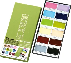 Gansai Tambi Pastel Watercolor 12pk Set
