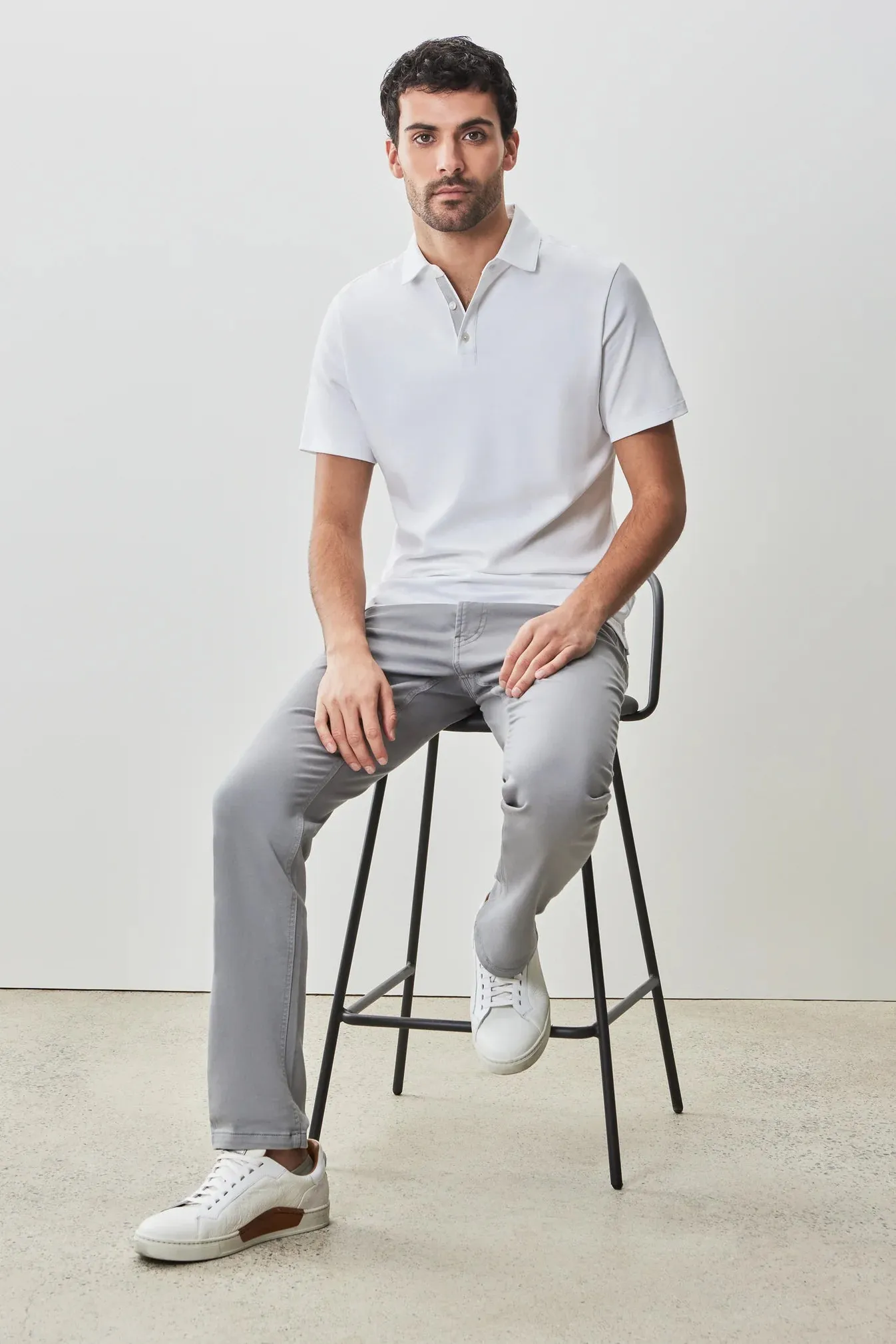 Georgia Short Sleeve Herringbone Polo