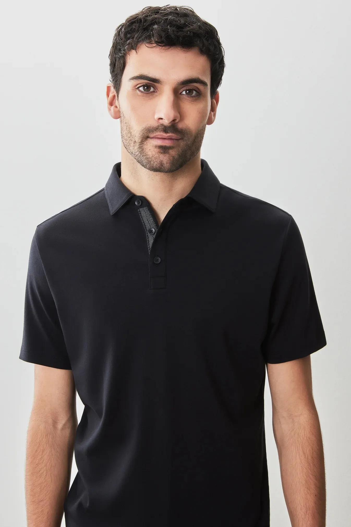 Georgia Short Sleeve Herringbone Polo