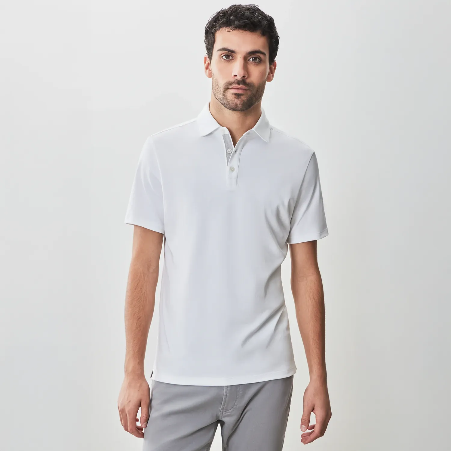 Georgia Short Sleeve Herringbone Polo