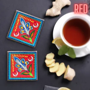 Handmade Truck Art Inspired Abstract Artistic Coasters