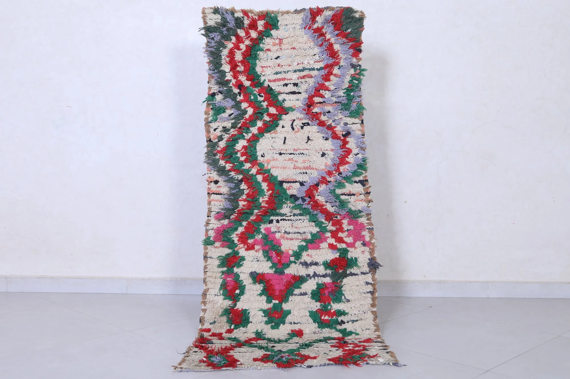 Handwoven Moroccan Rug with Vibrant Abstract Design – 2 x 5.3 ft