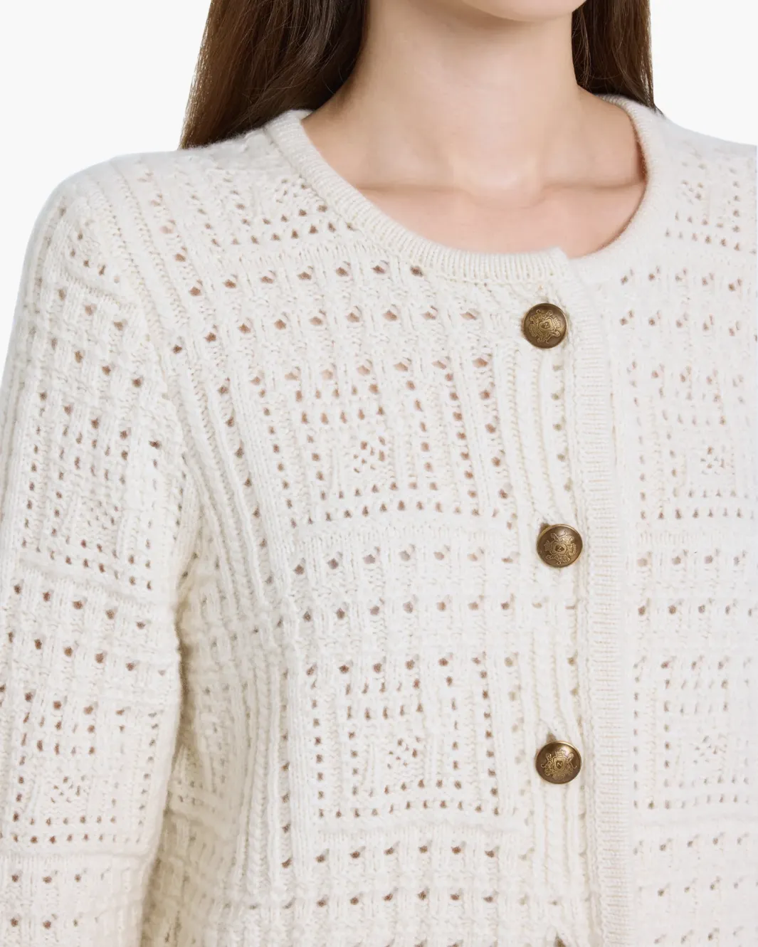 HARRY SWEATER JACKET IN IVORY