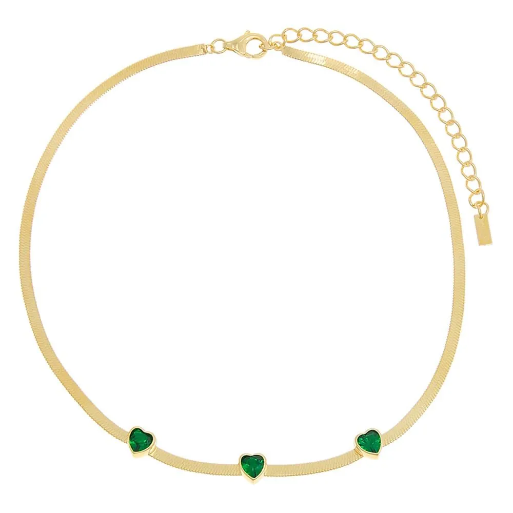 Heart x Herringbone Necklace
