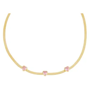 Heart x Herringbone Necklace
