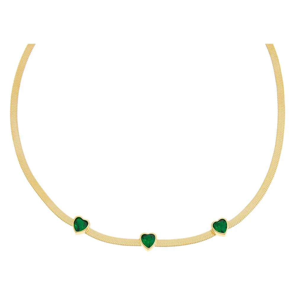 Heart x Herringbone Necklace