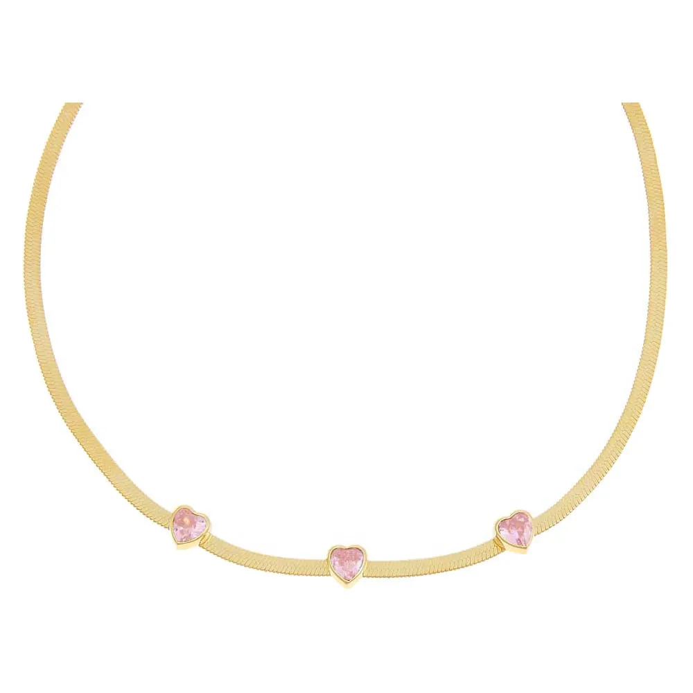 Heart x Herringbone Necklace