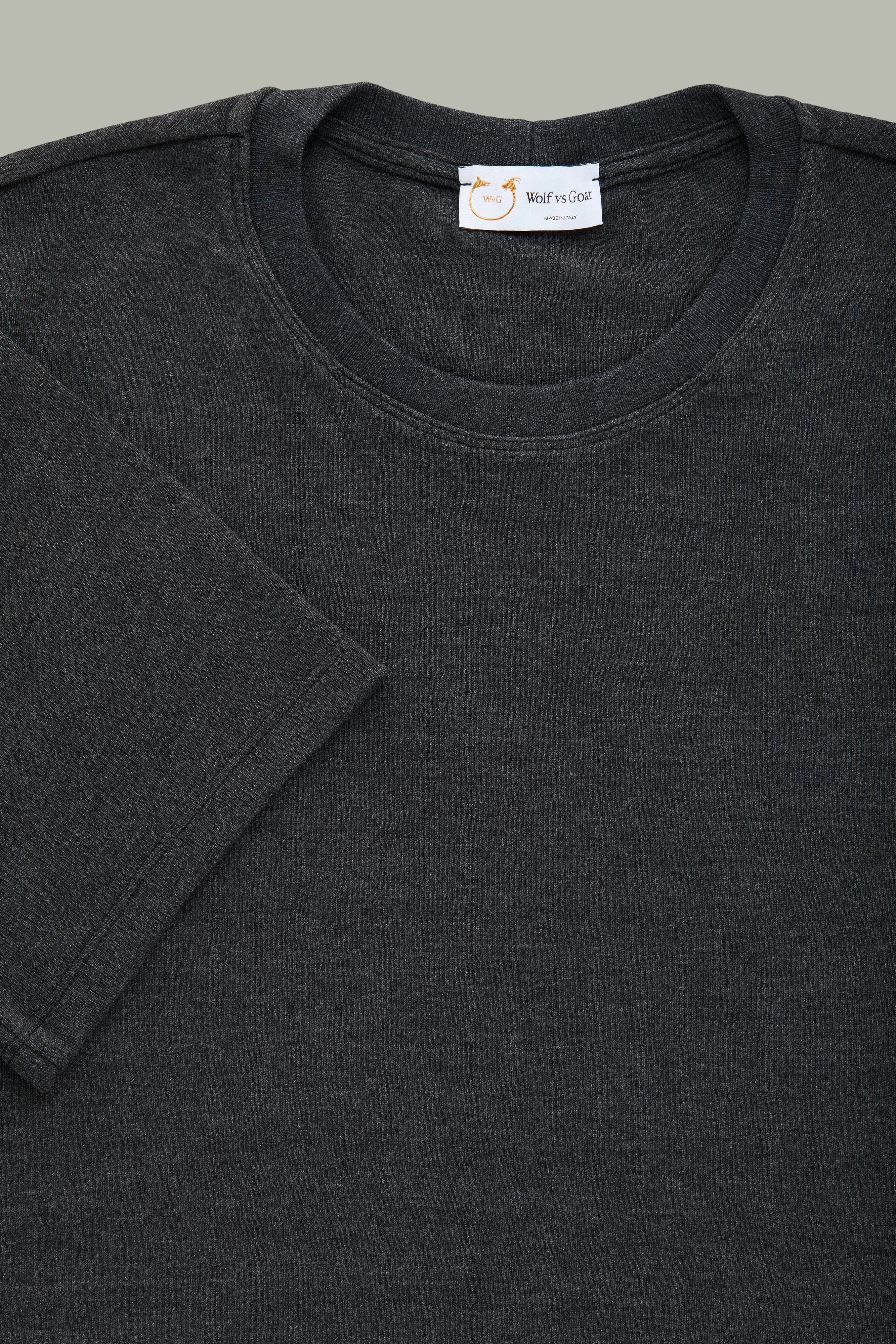Heavyweight Bamboo Sorona Interlock Short Sleeve Crew Black