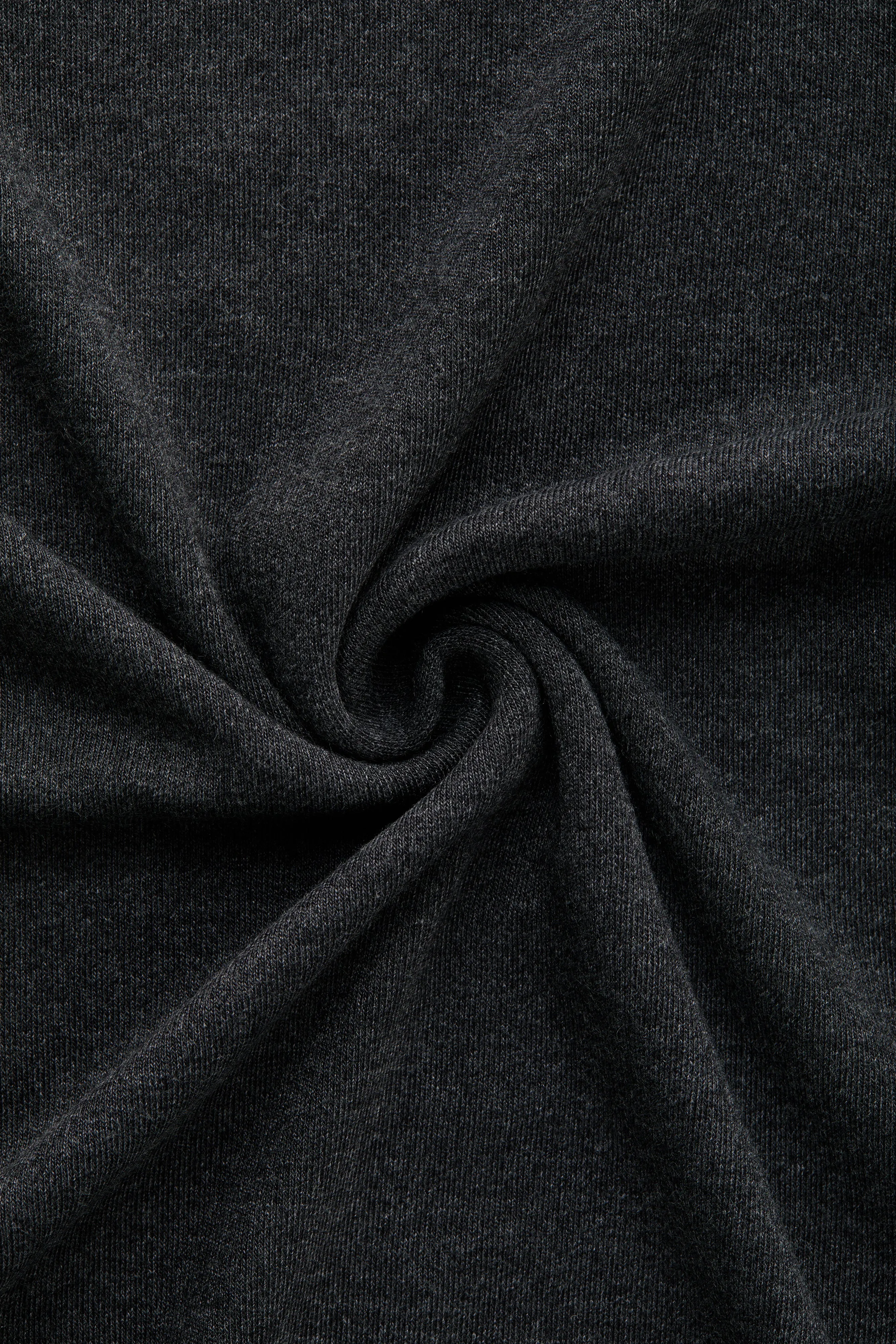 Heavyweight Bamboo Sorona Interlock Short Sleeve Crew Black