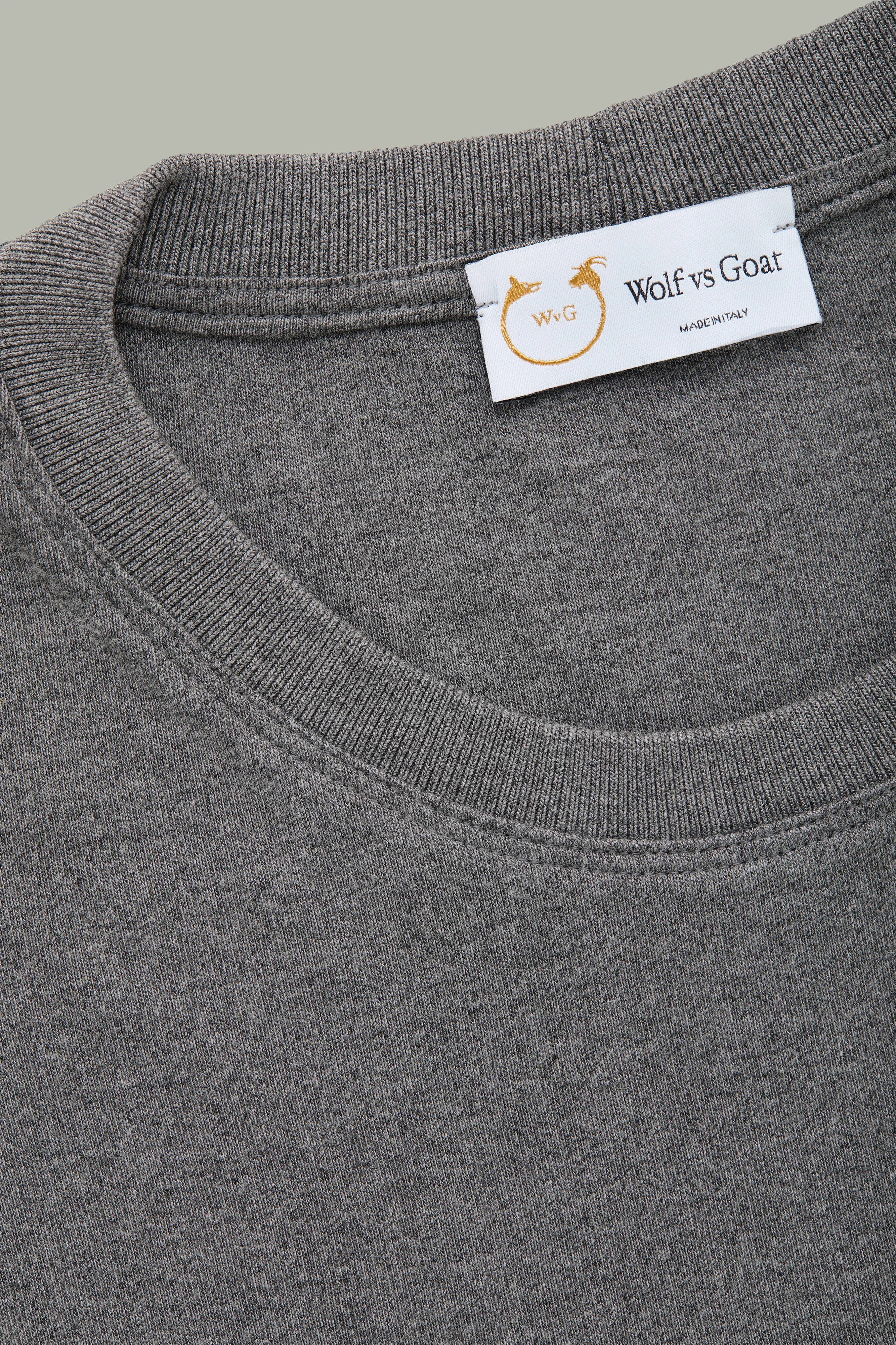 Heavyweight Bamboo Sorona Interlock Short Sleeve Crew Grey