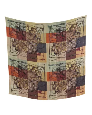 Hermès Brides Rebelles XL 140 silk scarf shawl