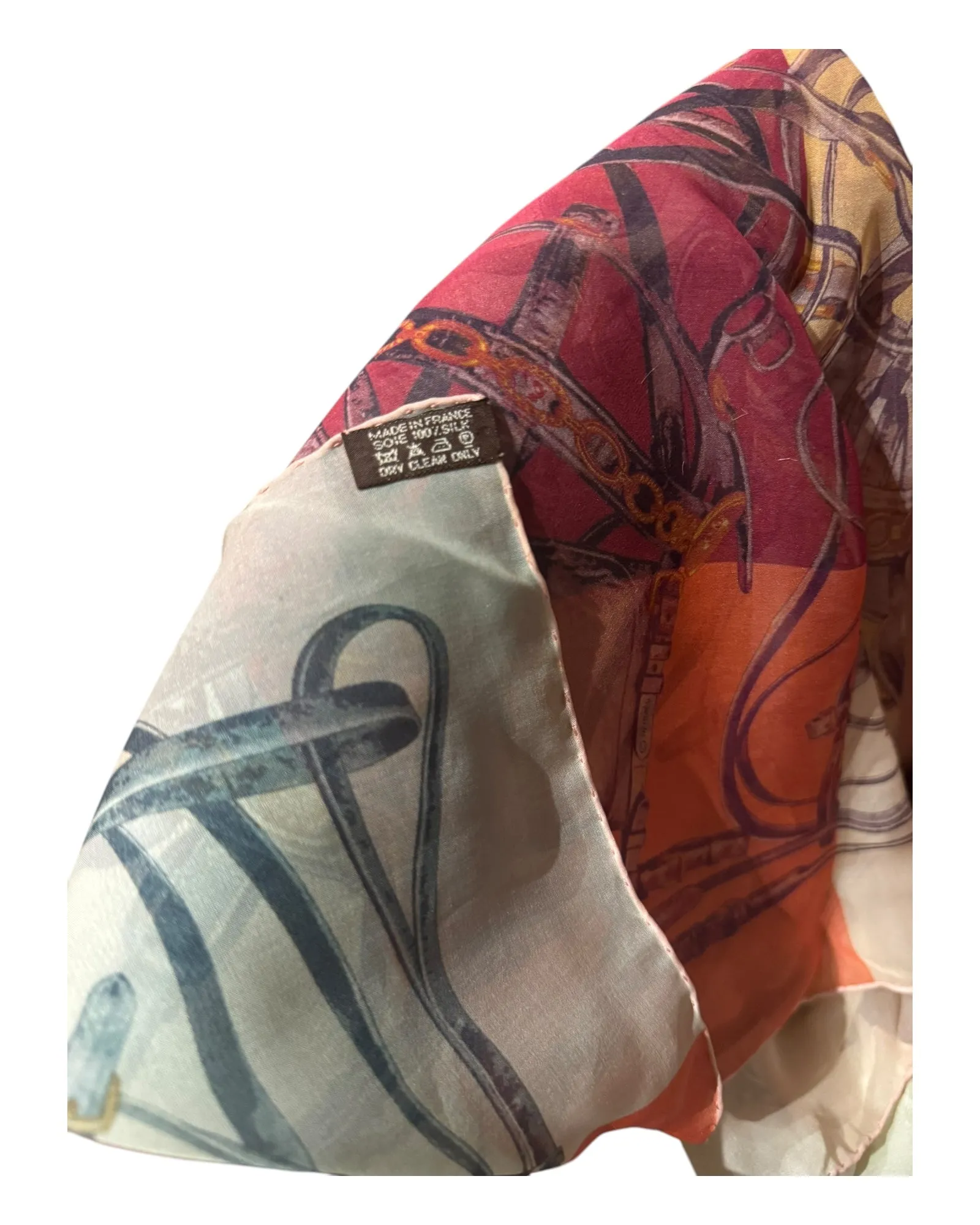 Hermès Brides Rebelles XL 140 silk scarf shawl