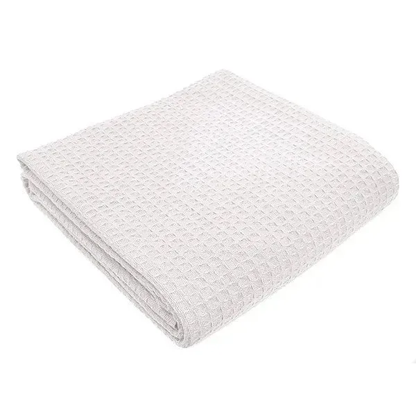 Herringbone & Honeycomb Weave Cotton Thermal Blanket 2 PK