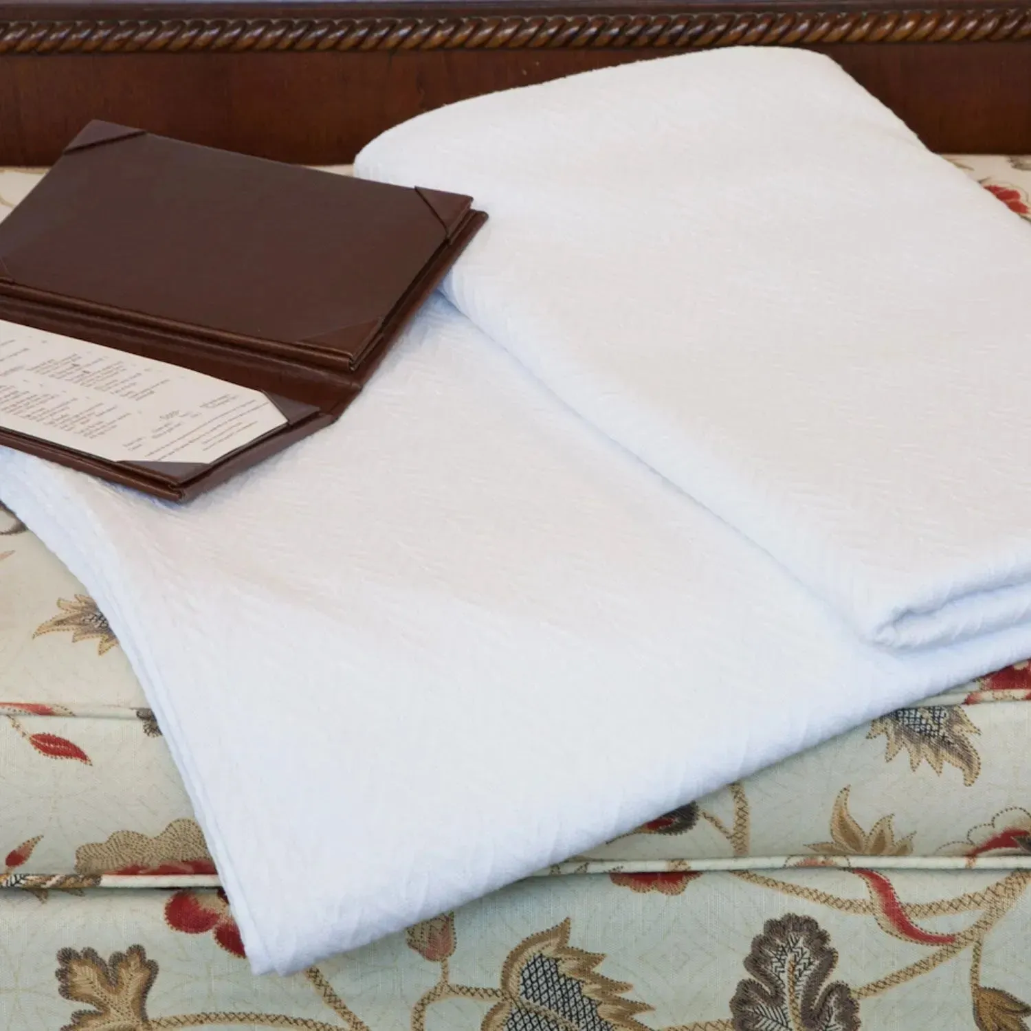 Herringbone & Honeycomb Weave Cotton Thermal Blanket 2 PK