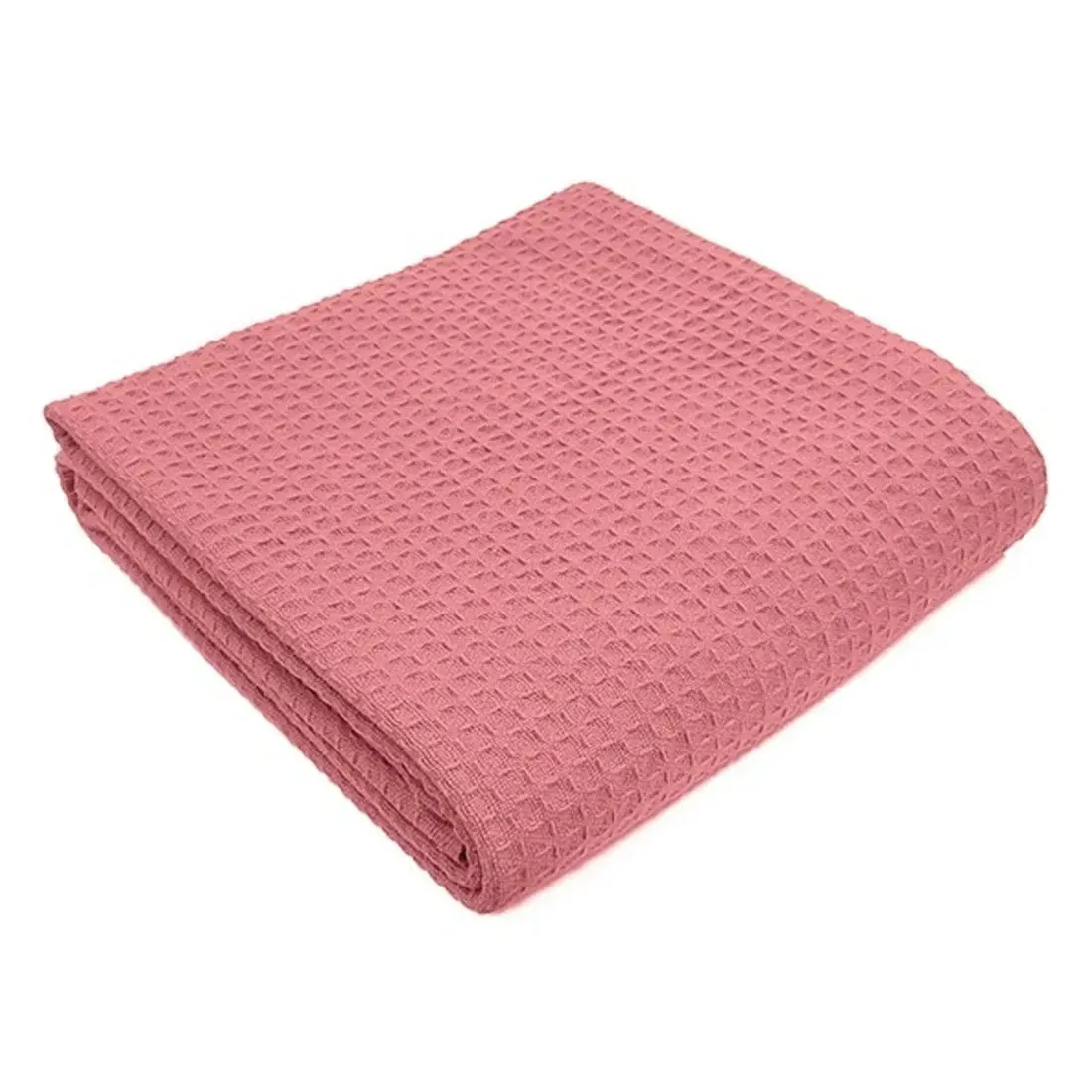 Herringbone & Honeycomb Weave Cotton Thermal Blanket 2 PK