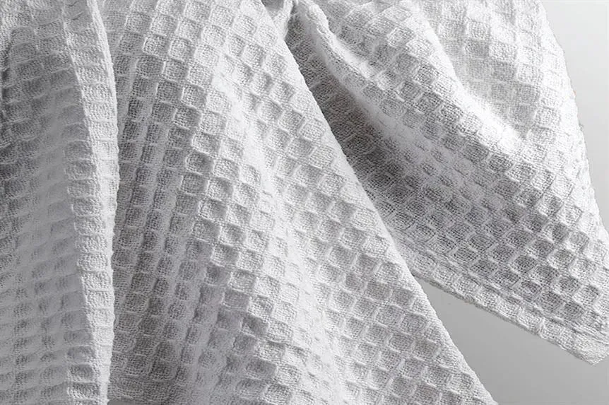 Herringbone & Honeycomb Weave Cotton Thermal Blanket 2 PK