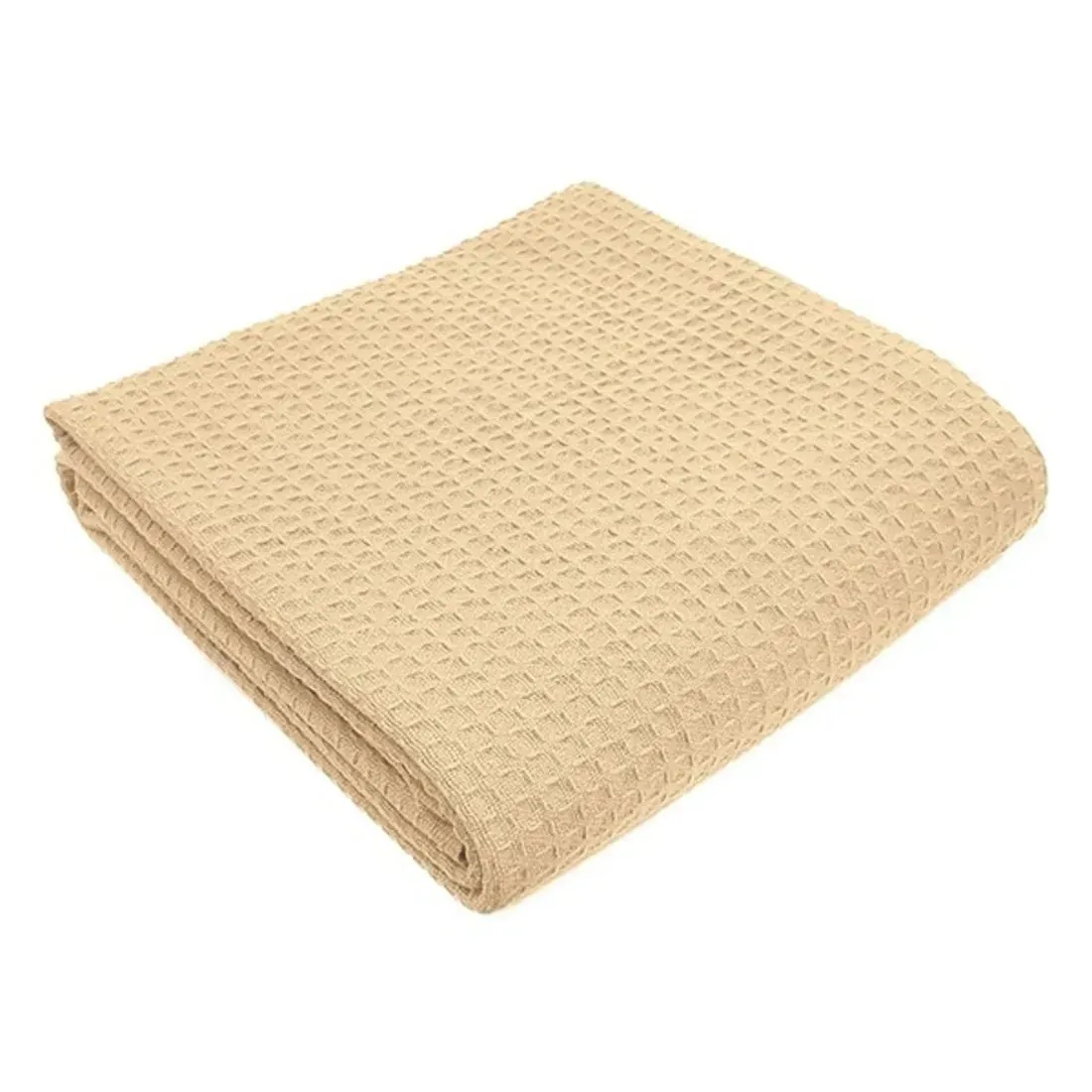 Herringbone & Honeycomb Weave Cotton Thermal Blanket 2 PK
