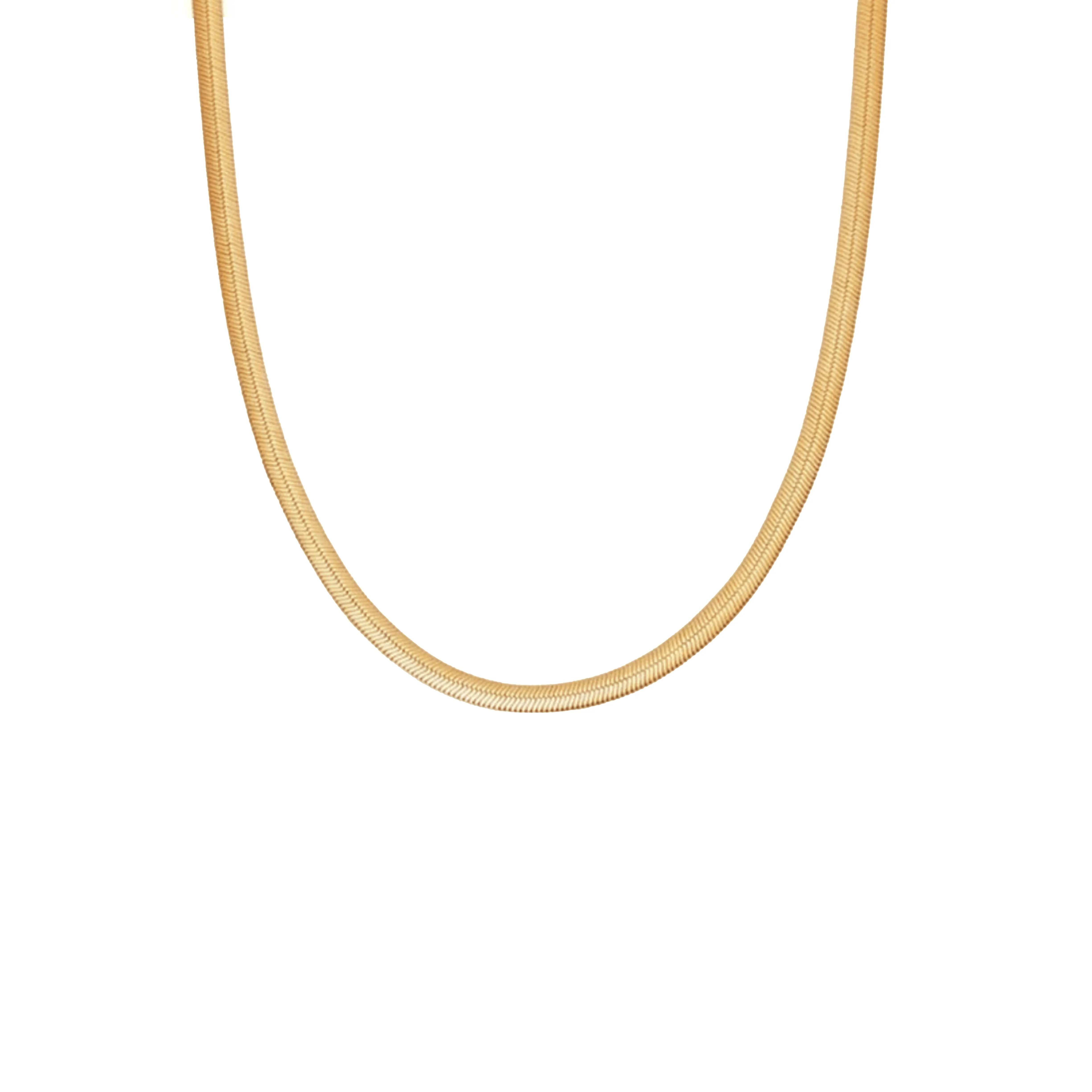 HERRINGBONE NECKLACE GOLD