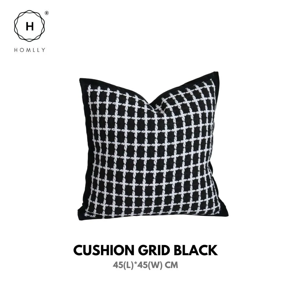 Homlly Houndstooth Decorative Pillow Cushion Covers with Bed Runner Throw